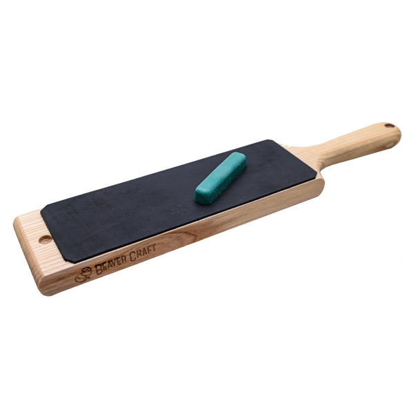 BeaverCraft Dual-Sided Leather Paddle LS1P1