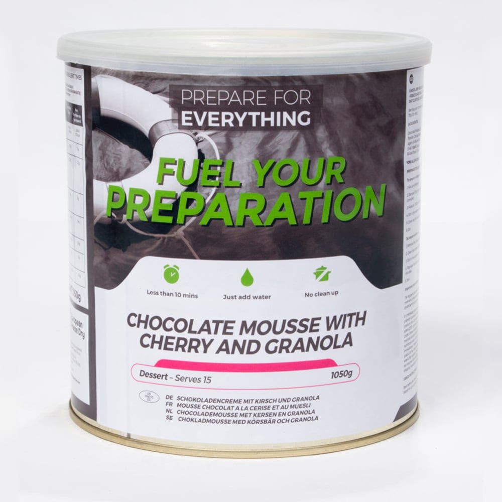 Fuel Your Preparation | Chocolate Mousse with Granola & Cherry | Frystorkad mat | 1050g