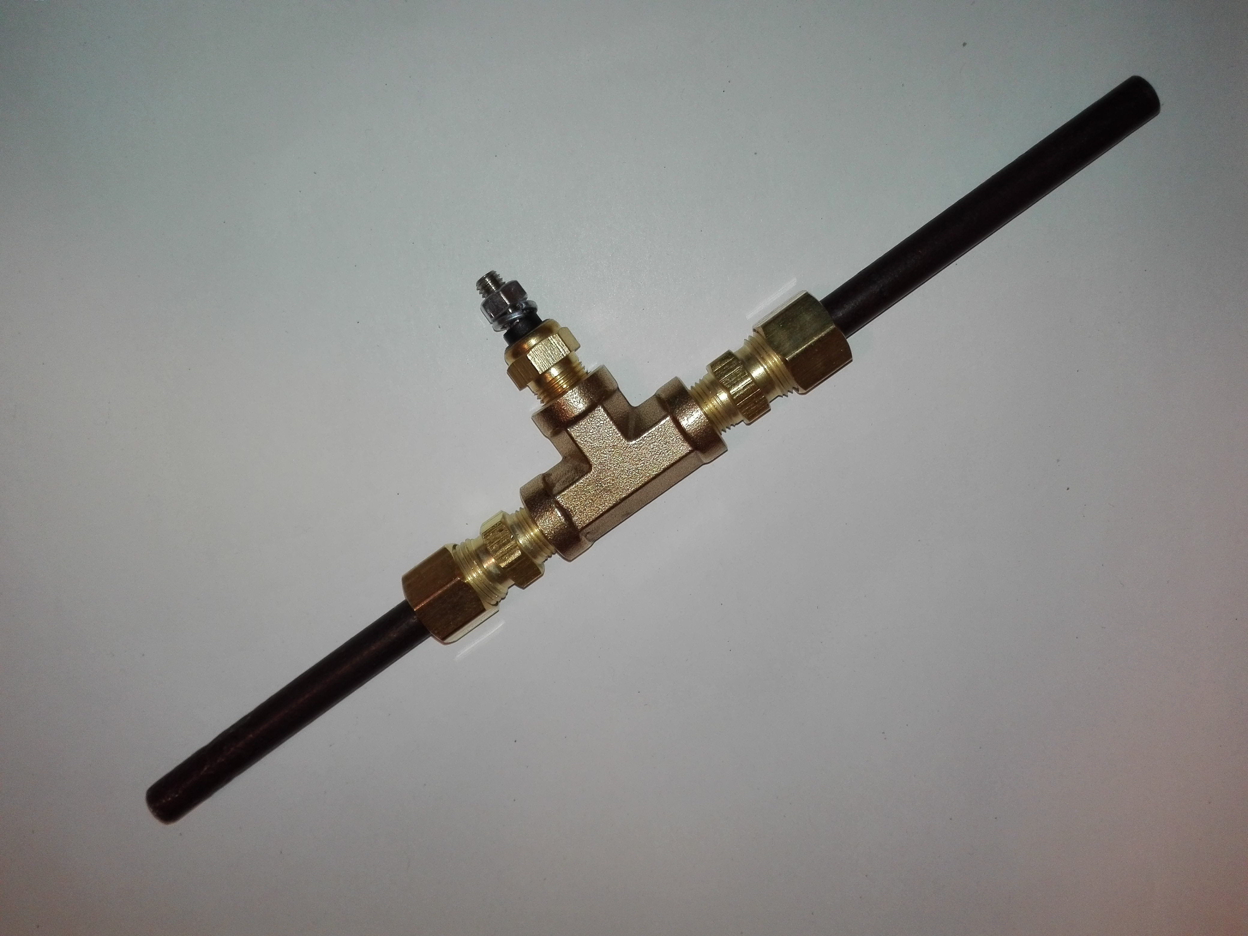 Klämringskoppling: 1/8" npt hane till 3/8" rör - 2