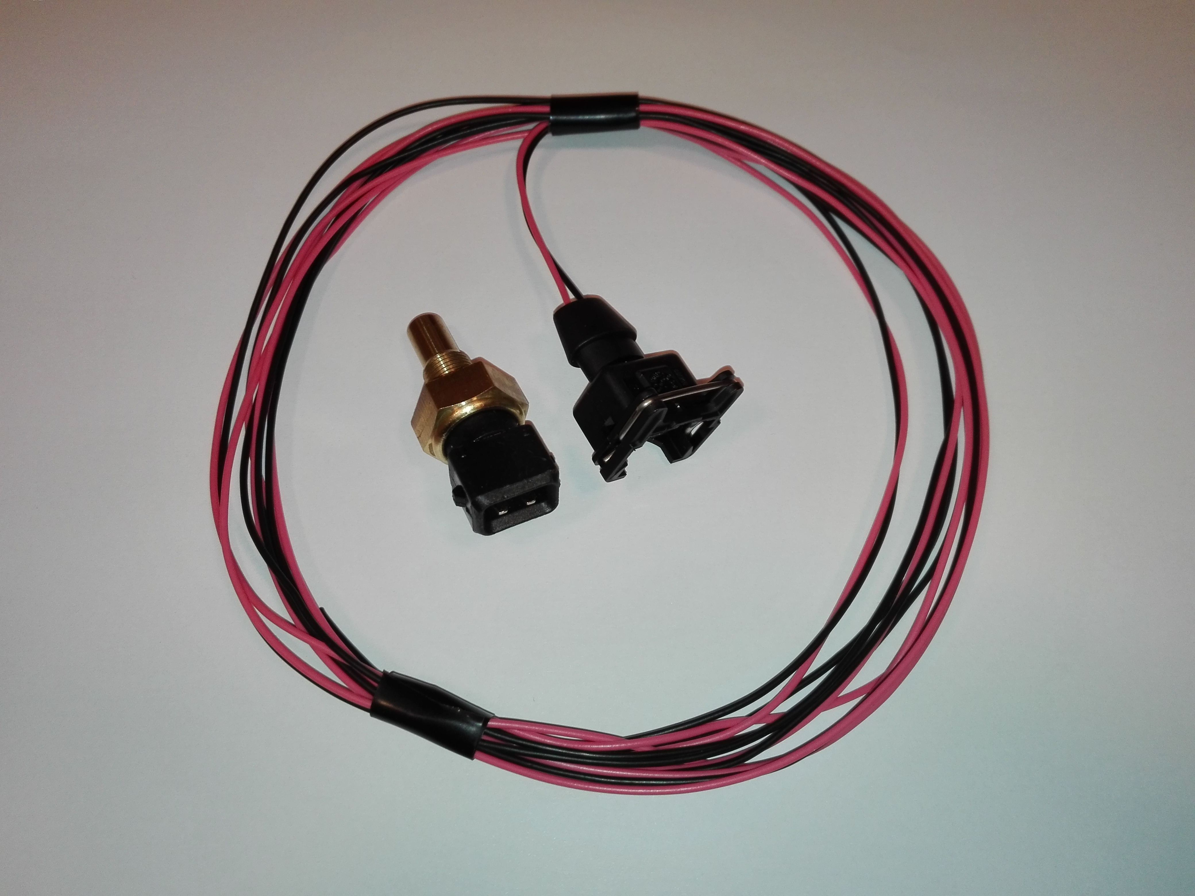 Isolated fluid temperature sensor 1/8" NPT (pink)