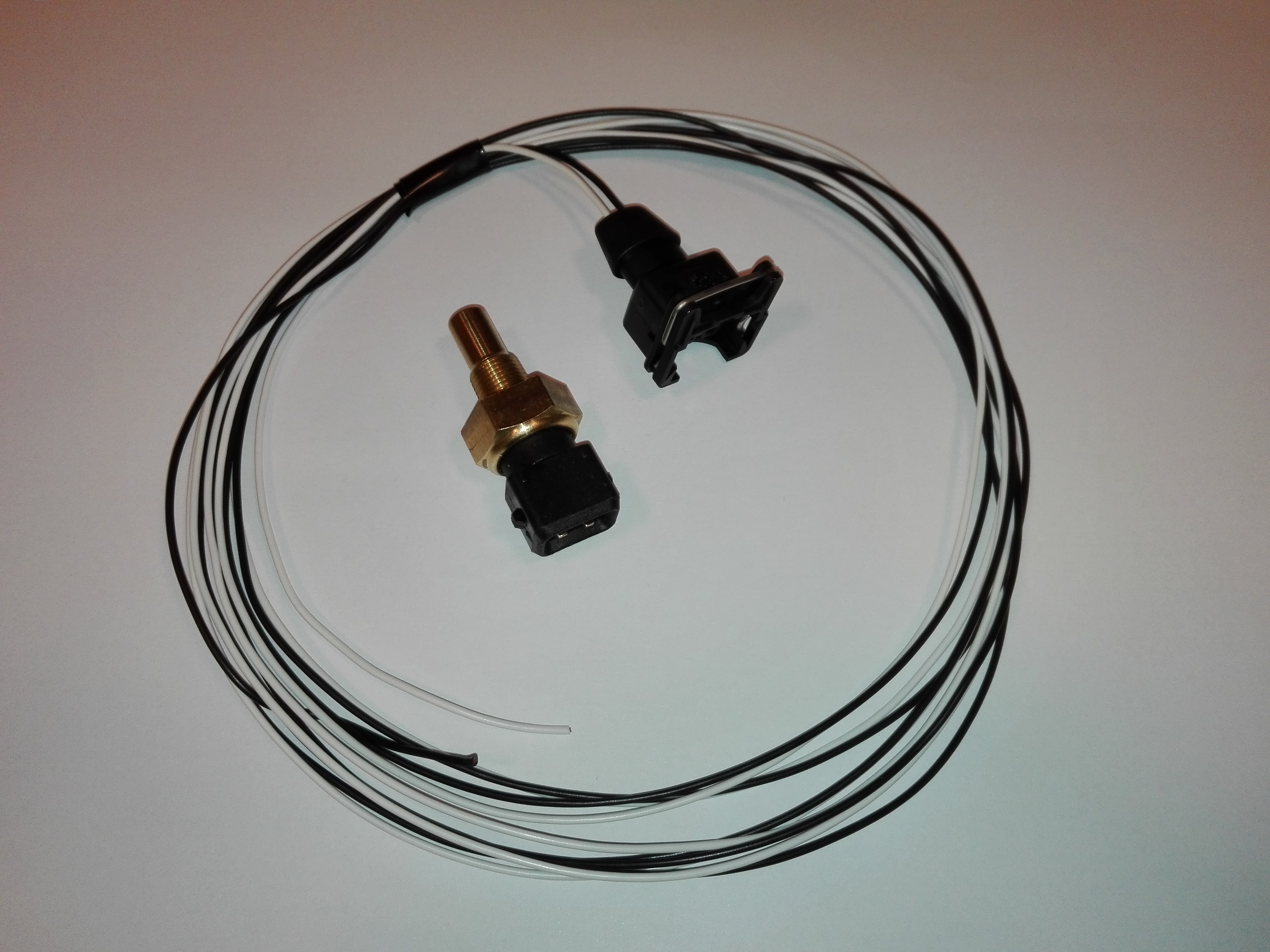 Isolated fluid temperature sensor 1/8" NPT (white)