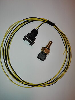 Isolated OEM quality fluid temperature sensor 1/8" NPT (Yellow)
