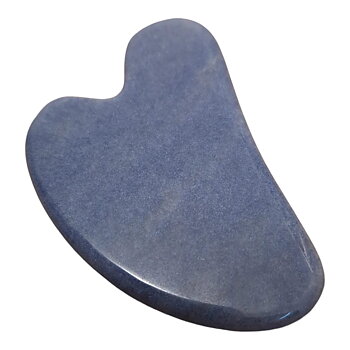 Heart Shaped Gua Sha  Massage Blue Aventurine, Gua sha- hjärta av blå aventurin