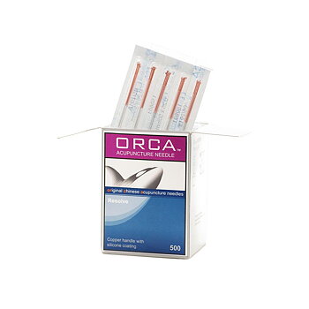 Akupunkturnål ORCA  Resolve Copper Handle Needles, 500 st, 0,25 mm*30mm