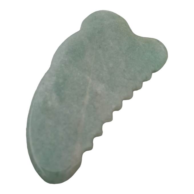 Gua Sha -Green jade Comb - 4