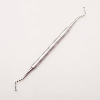 Palperpenna, fast, böjd, dubbelsidig 12,5 cm lång 1,7 resp 2 mm kula
