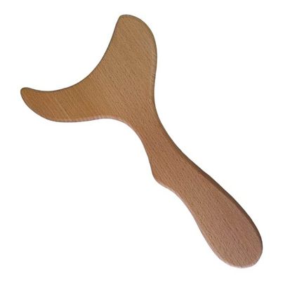 Gua sha eller lymfmassage - Stora Massageverktyg i obehandlat trä - 2