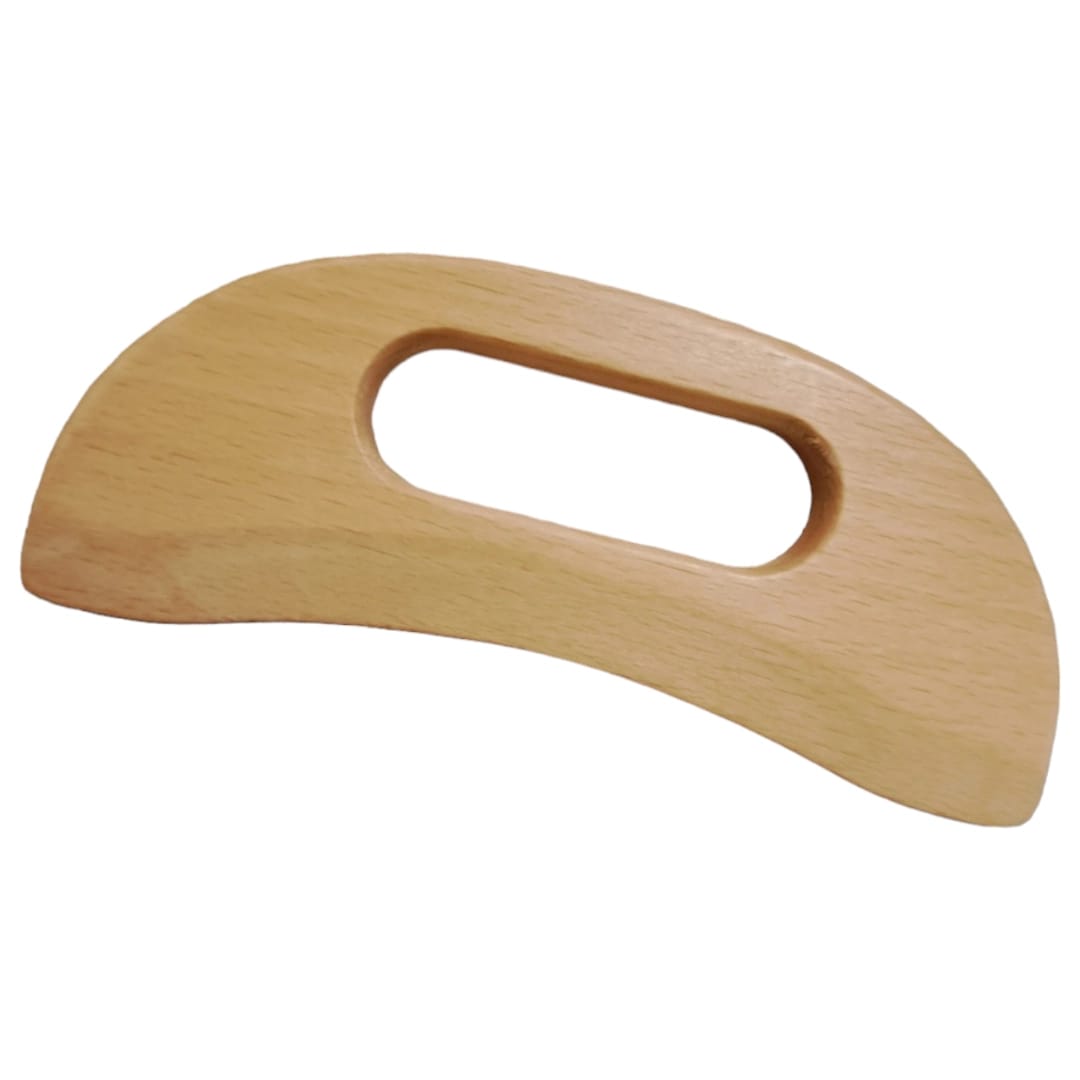 Gua sha eller lymfmassage - Massageverktyg i lackerat trä