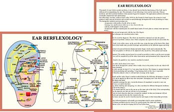 Ear reflexology Chart, plansch A4