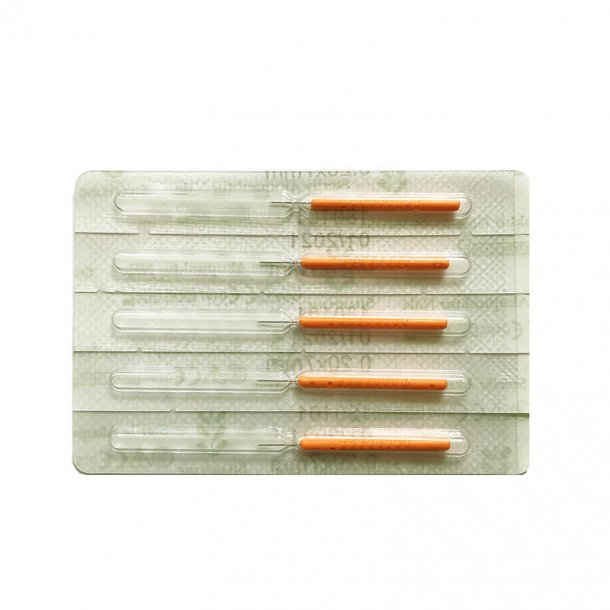NADA-nål, enkelpackad med orange skaft, 100 st,   0,20 x 7 mm - 2