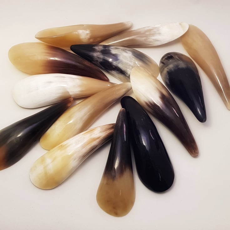 Buffelhorn för akupressur och Gua Sha, 15-18 cm - 3
