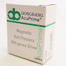 Magnetiska Öronpellets, Silverpläterade 800 gauss från Dong Bang