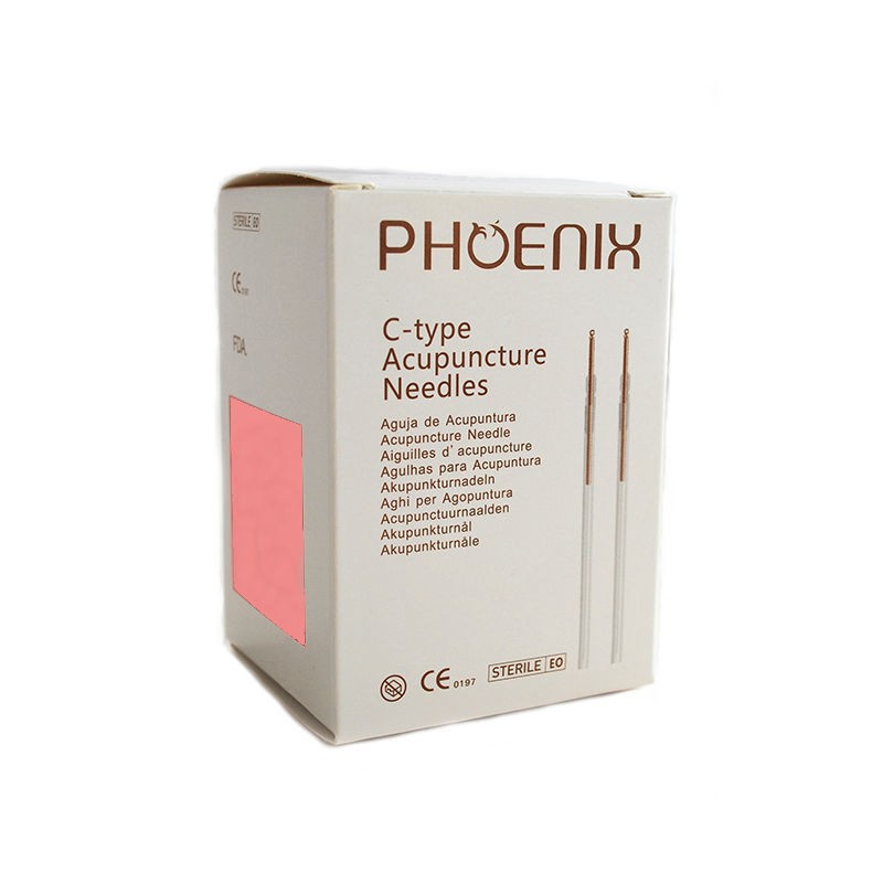 Akupunkturnål från Phoenix med kopparskaft, 5 i tube, 0,22*13 mm, 500 st