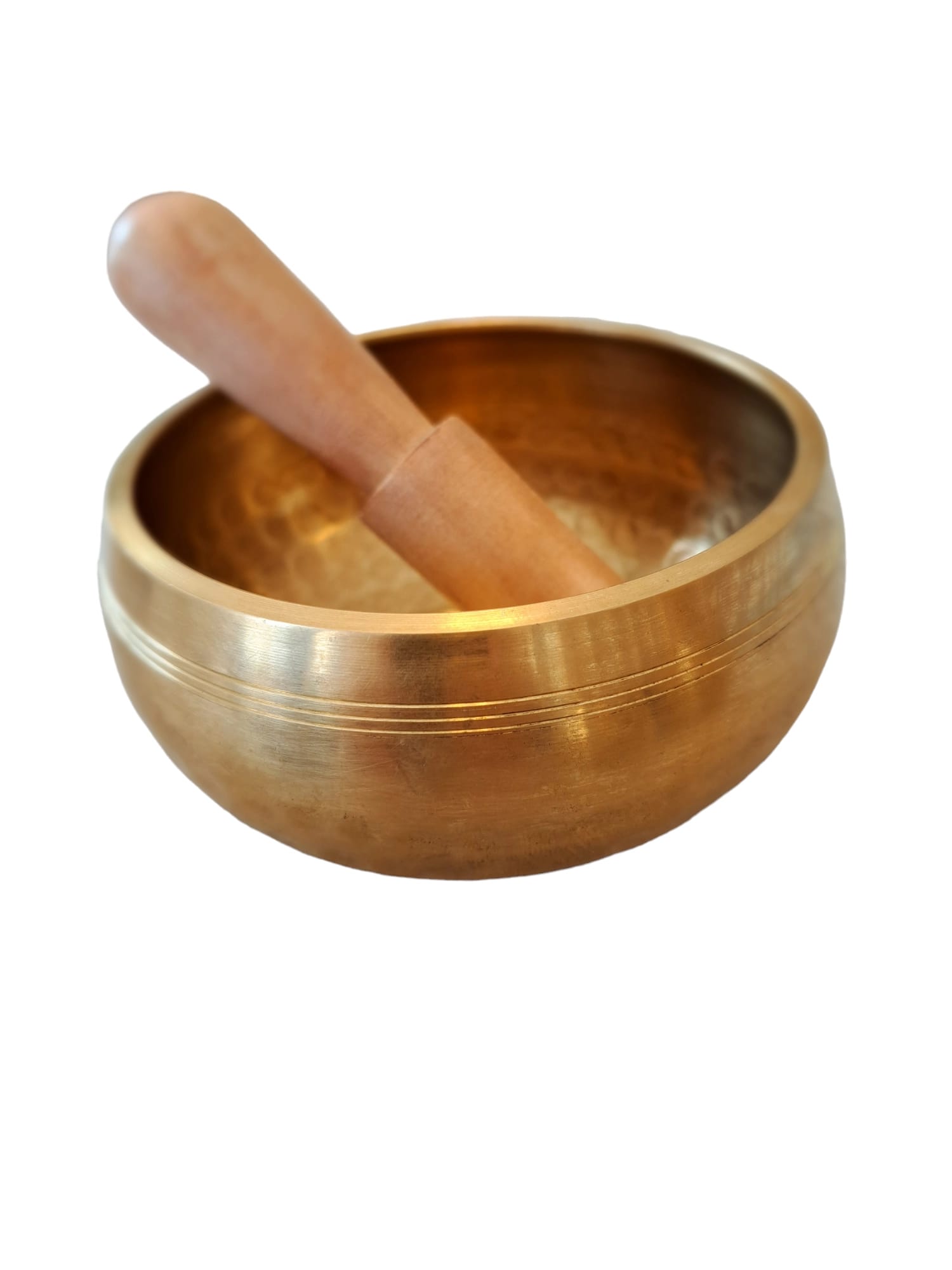 Tibetanska klangskålar -Small Singing Bowls i hamrad mässing - 3