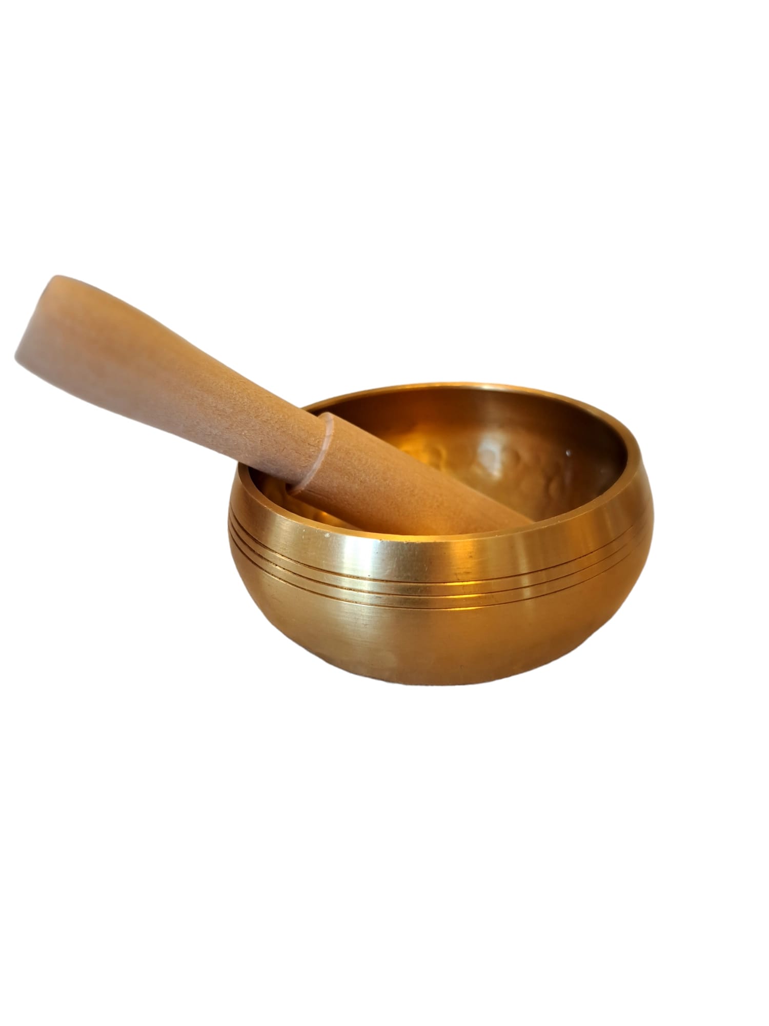 Tibetanska klangskålar -Small Singing Bowls i hamrad mässing - 5