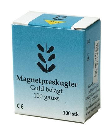 Guldpläterade Magnetplåster från Sharpline, 100 gauss