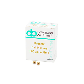 Magnetiska Öronpellets, Guldpläterade 800 gauss från Dong Bang