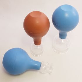 Glass Cupping Jar with Rubber suction ball- sugkoppor - 4