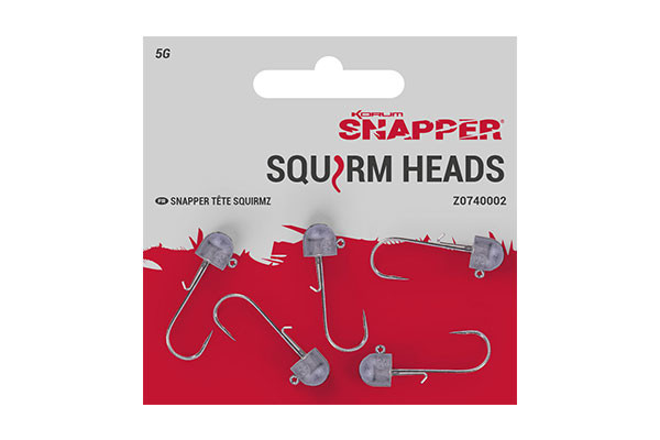 Korum Snapper Squirm Heads 5-pack   - 2