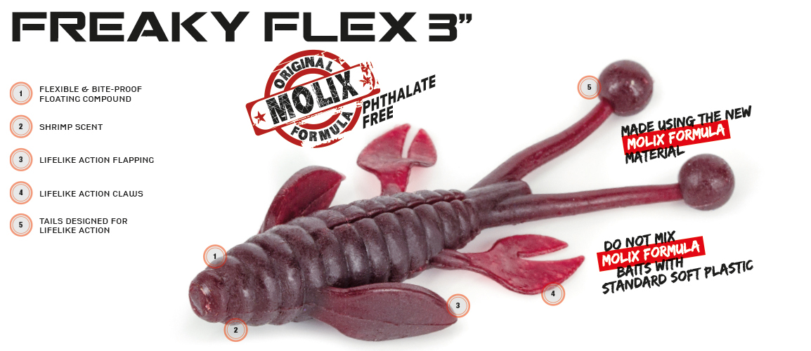 Molix Freaky Flex 7,5 cm 6-pack - 14