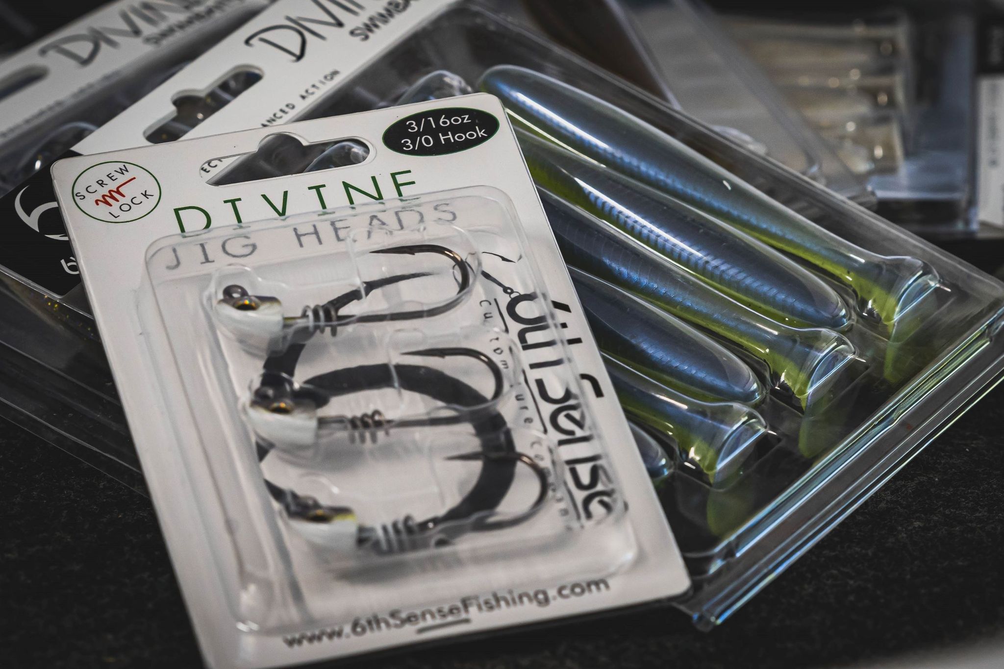 6th Sense Divine ScrewLock Swimbait Jig Heads 3-pack - 4