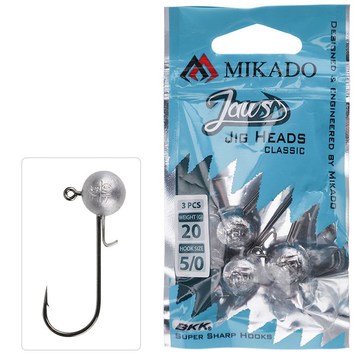 Mikado Jaws Classic Jig Head 3-pack - 2