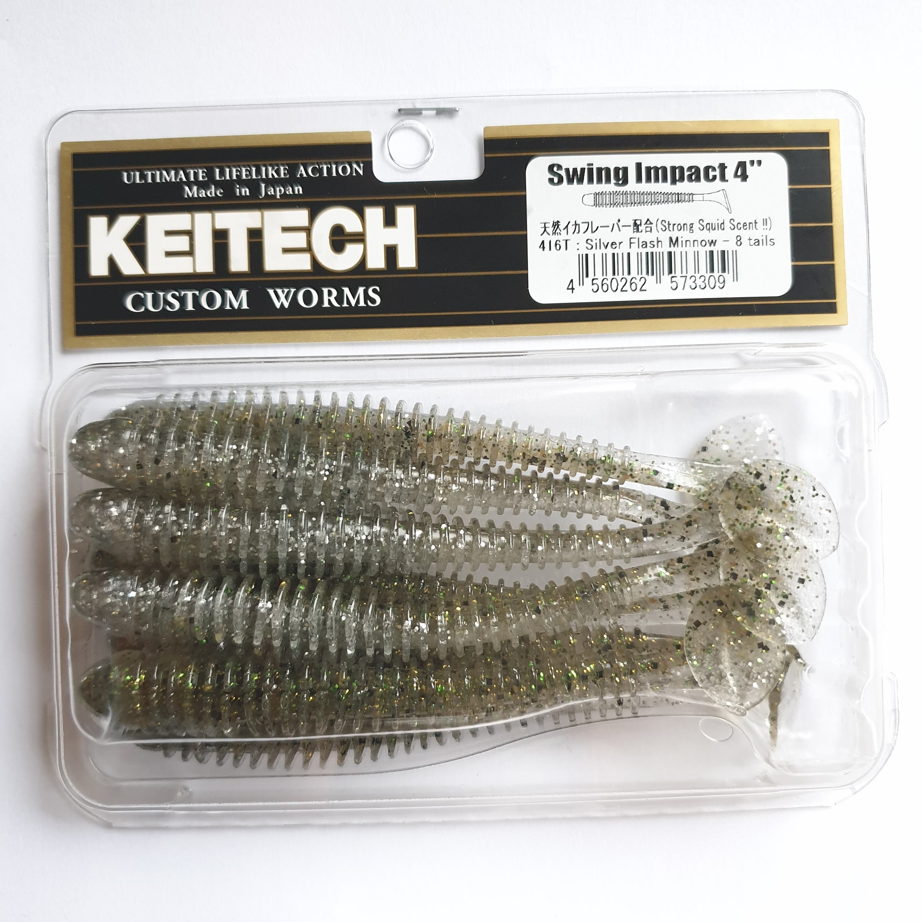 Keitech Swing Impact 10 cm 8-pack - 8