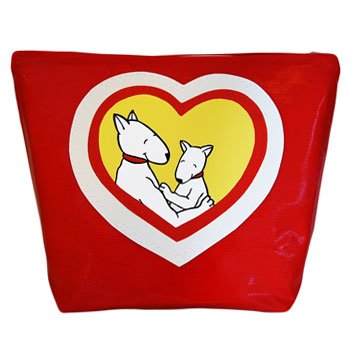 01-011 WASHING-CASE BULLTERIER & PUPPY