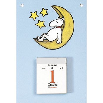 12-123 WALLCALENDAR Morris on moon