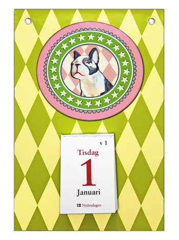 12-121 WALLCALENDAR Bostonterrier