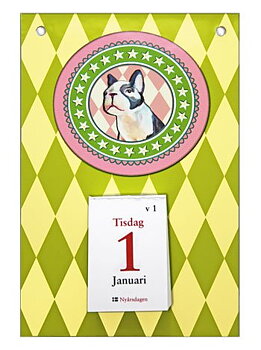 12-121 WALLCALENDAR Bostonterrier