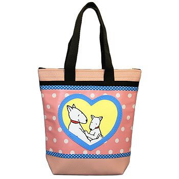 09-093 WASHING-CASE BAG BULLTERRIER AND PUPPY