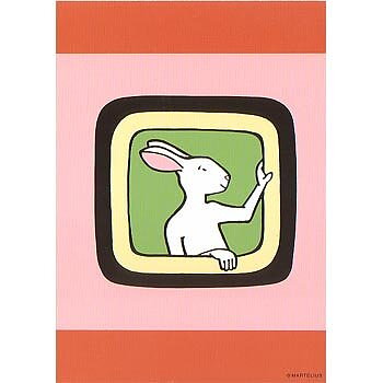 15-155 KORT A5 HAPPY RABBIT