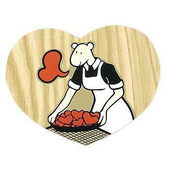 43-432 DOOR-HEART HEARTS ON PLATE