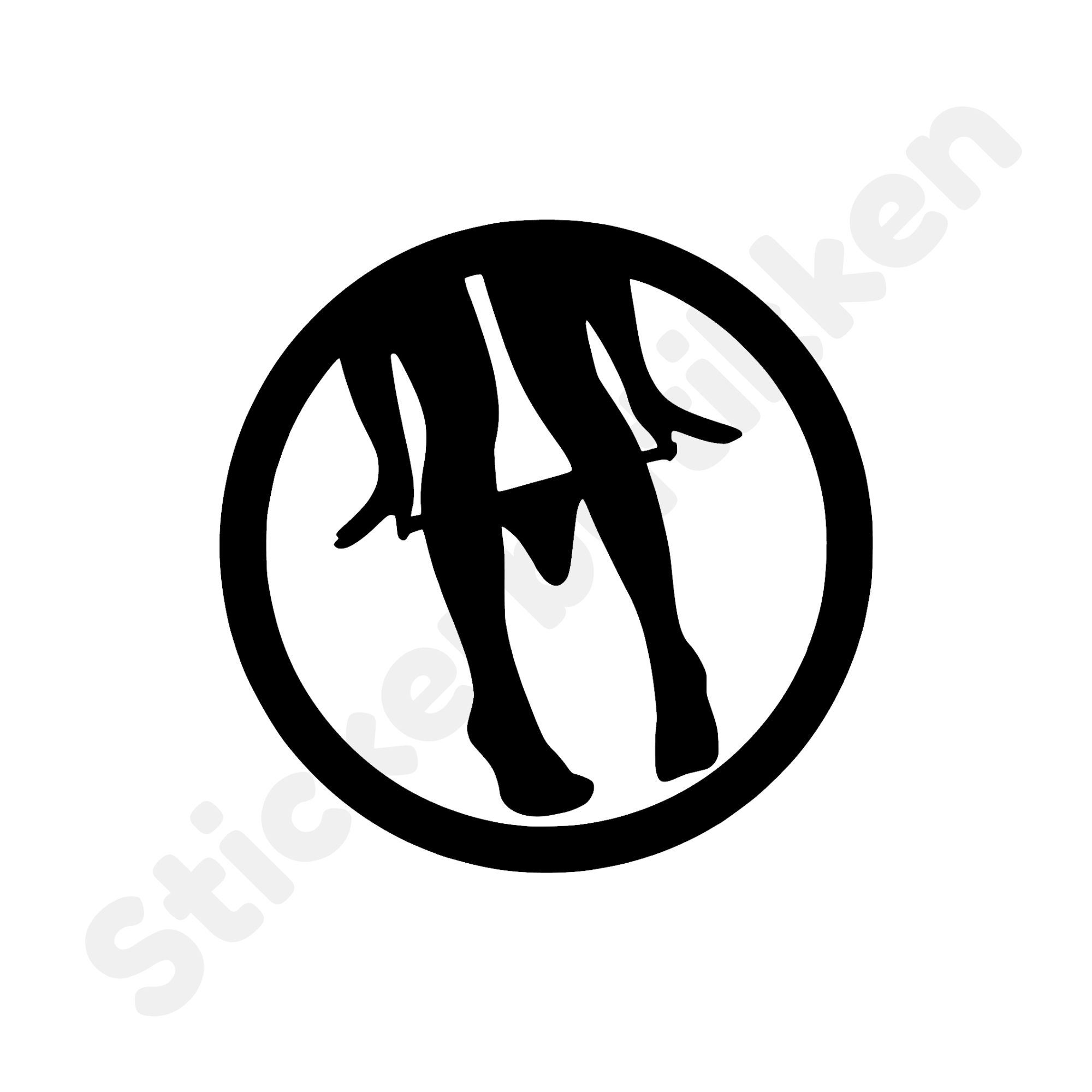 Panty Dropper Emblem Stickerbutikken.no