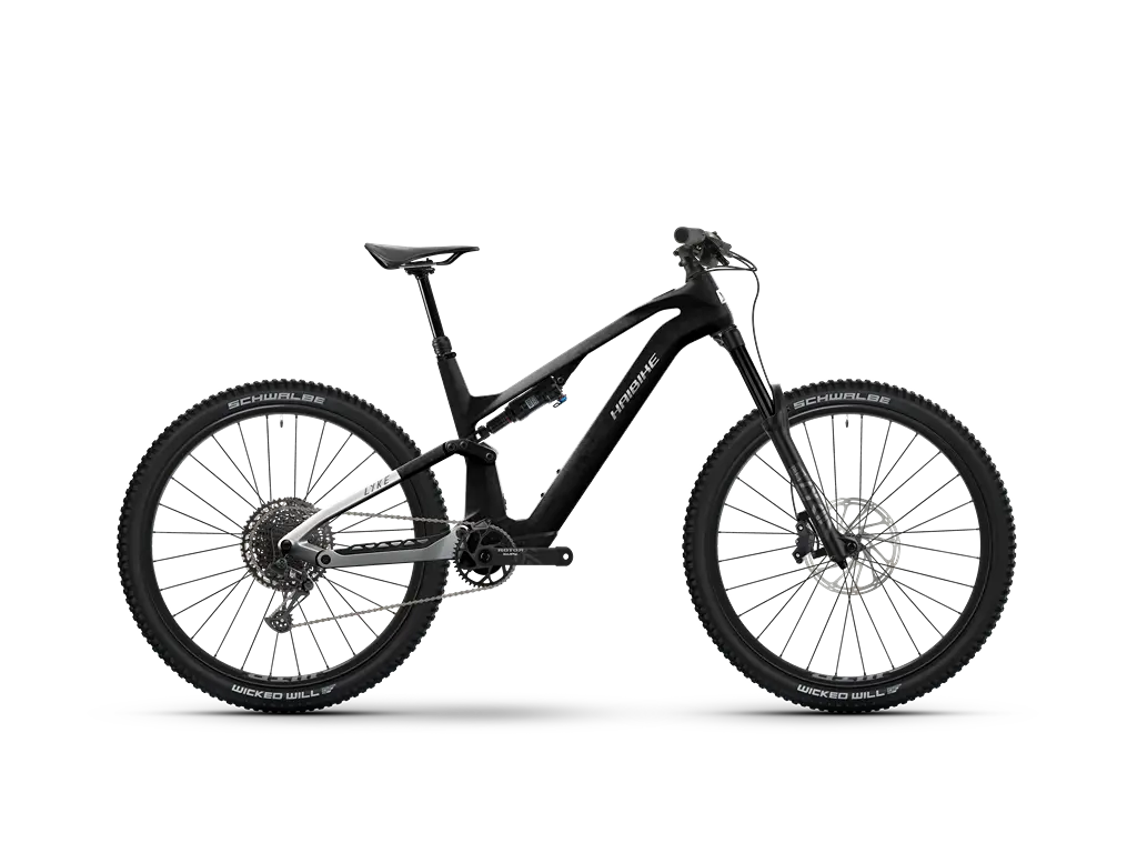 Haibike Lyke CF 10 – lätt el-MTB, carbon/silver