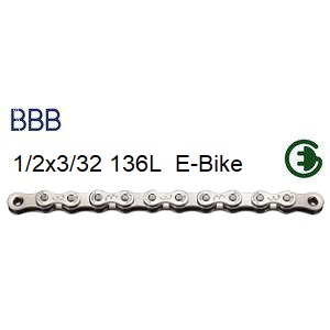 BBB Kedja E-PowerLine 1-speed 1/2x 3/32
