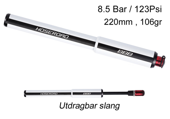 BBB Minipump HoseRoad, vit