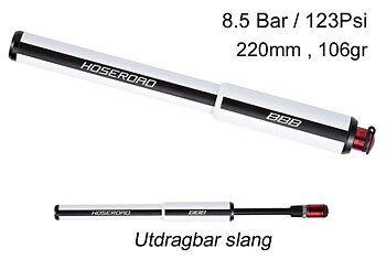 BBB Minipump HoseRoad, vit