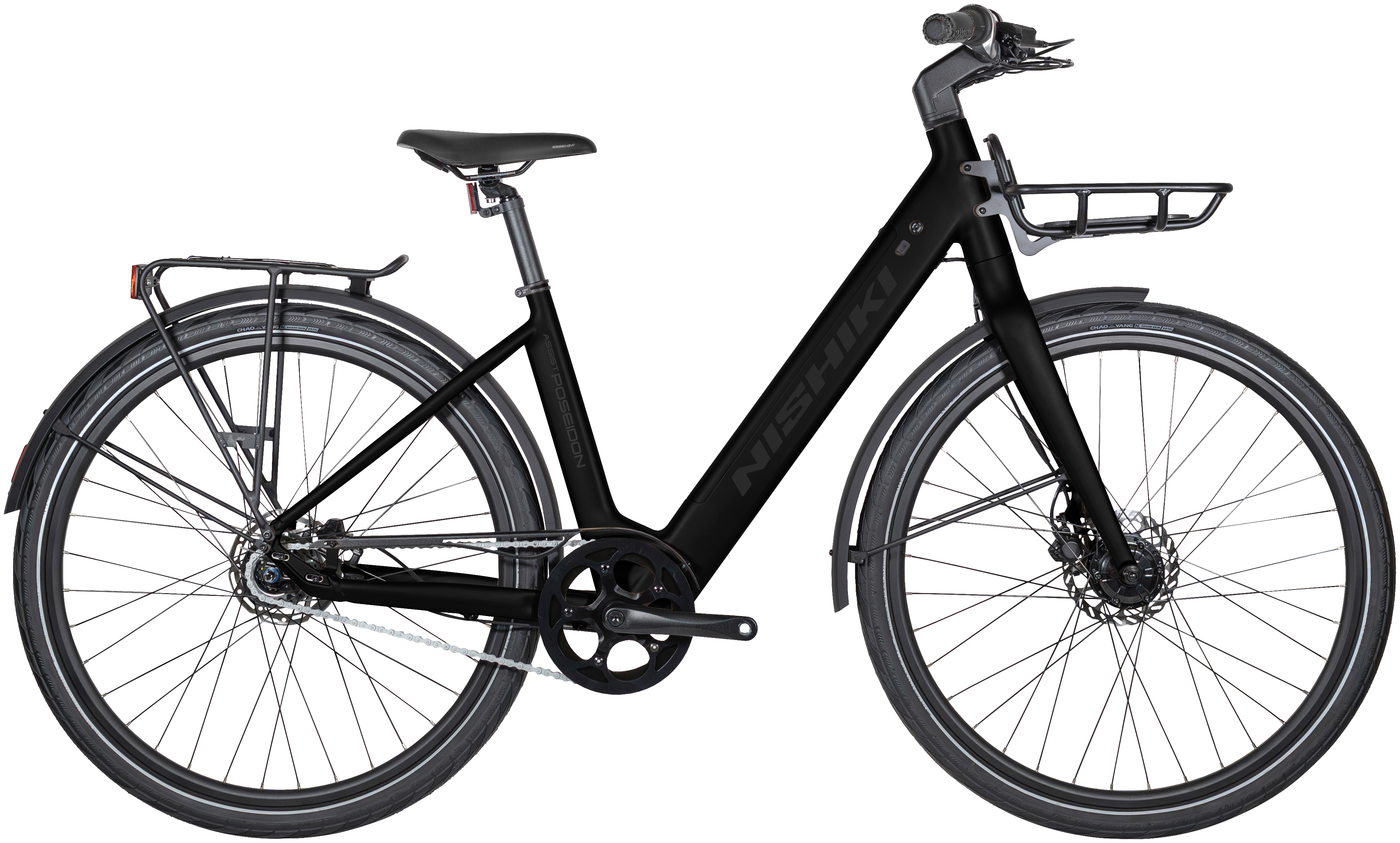 Nishiki Poseidon Elcykel 7 växlar Unisex Blank Svart