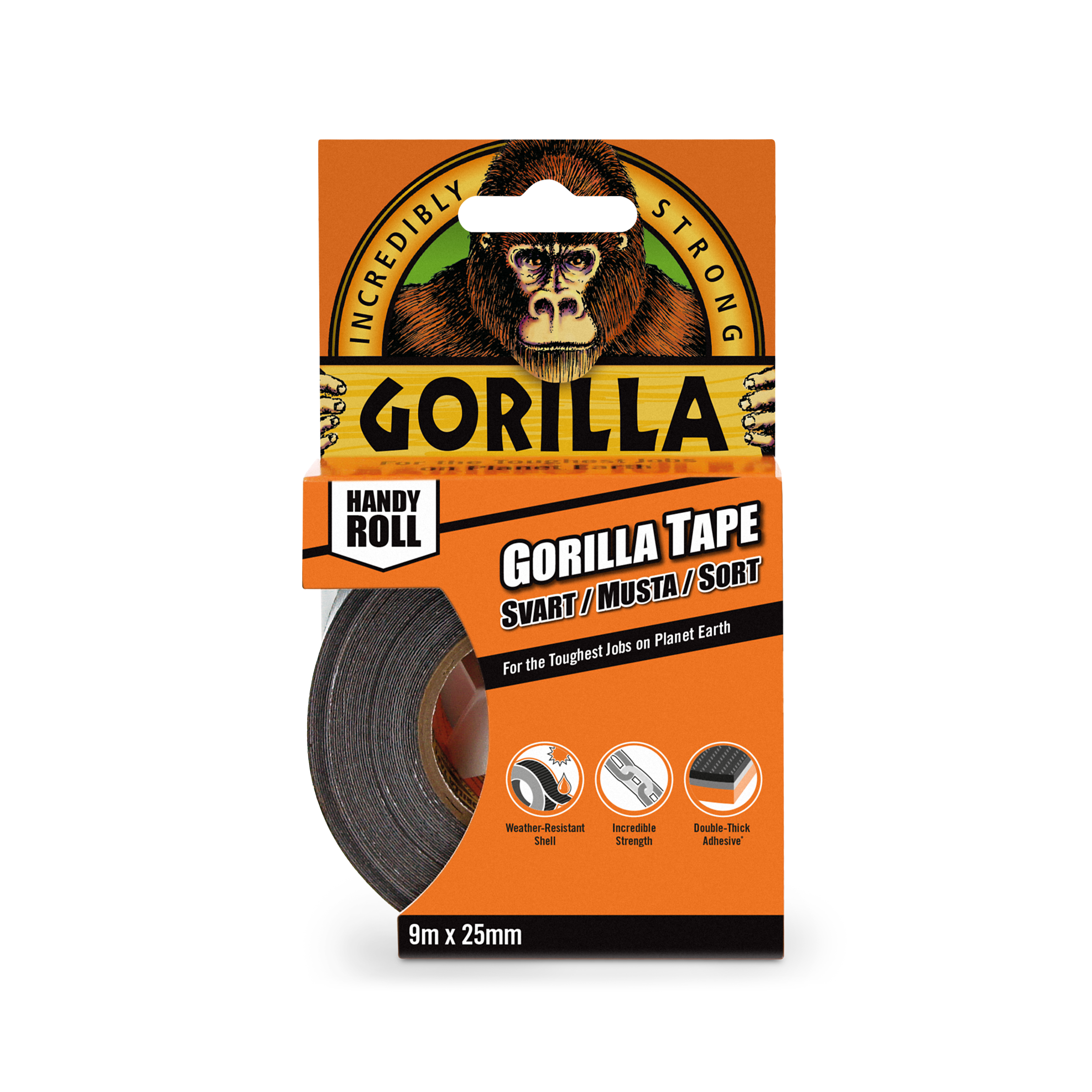 Gorilla Tape Handy Roll, 9,14mx25mm