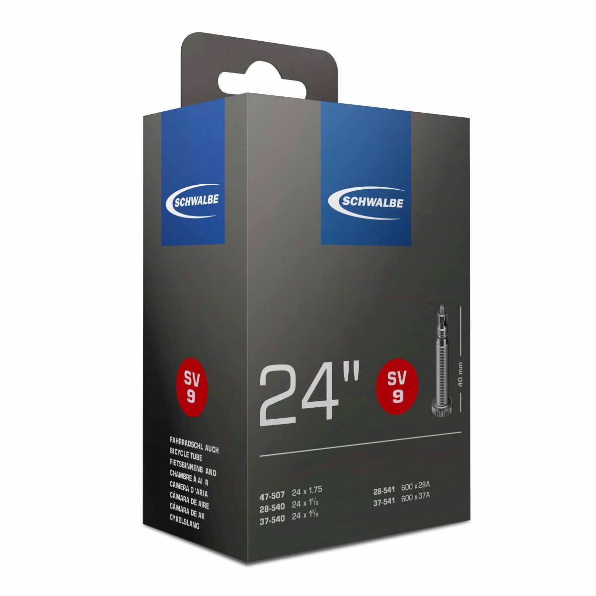 SCHWALBE SV9 (28-47x507-541) Presta-ventil