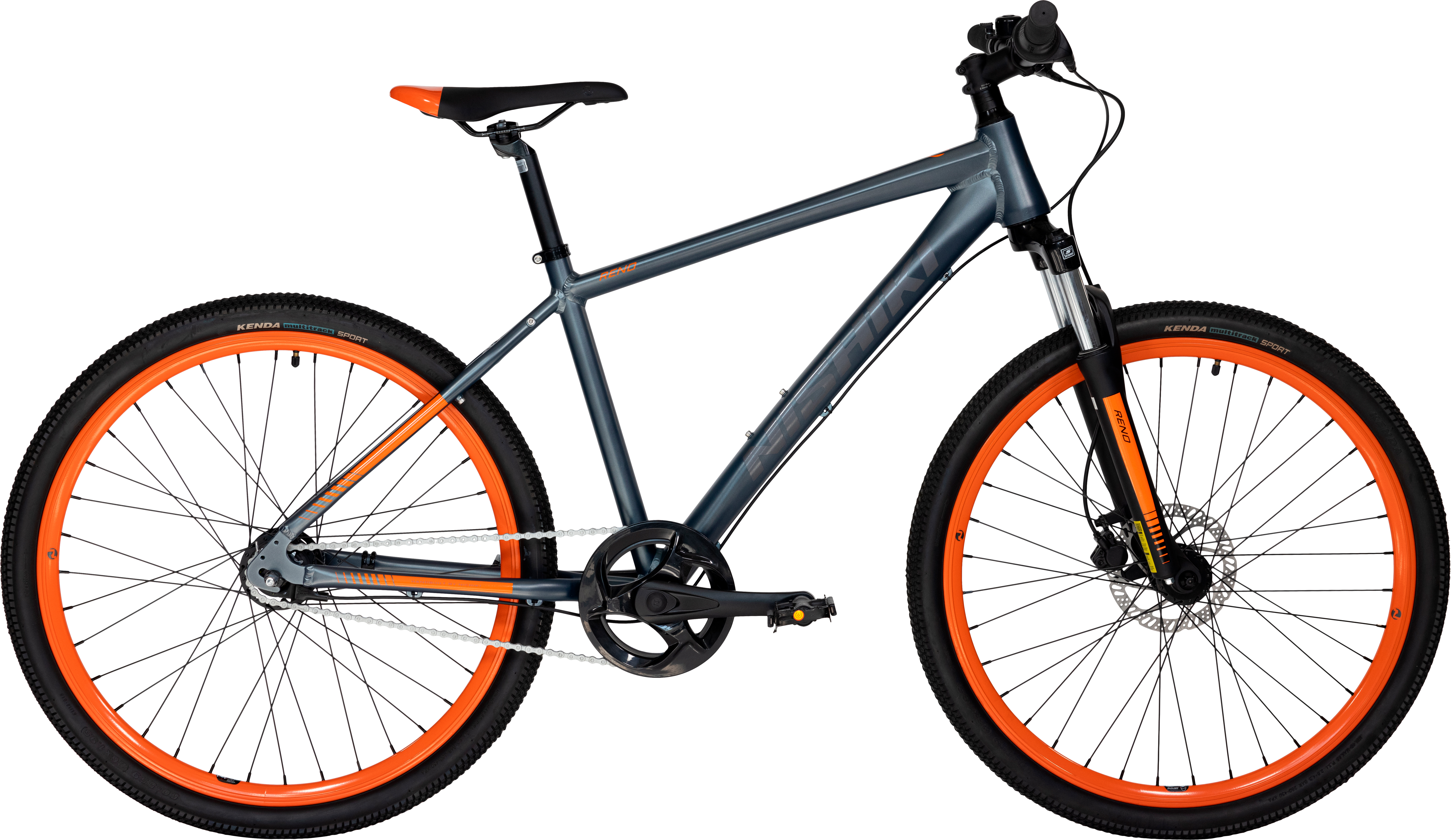Nishiki Reno Herr 7vxl 15in Matt grå/Orange