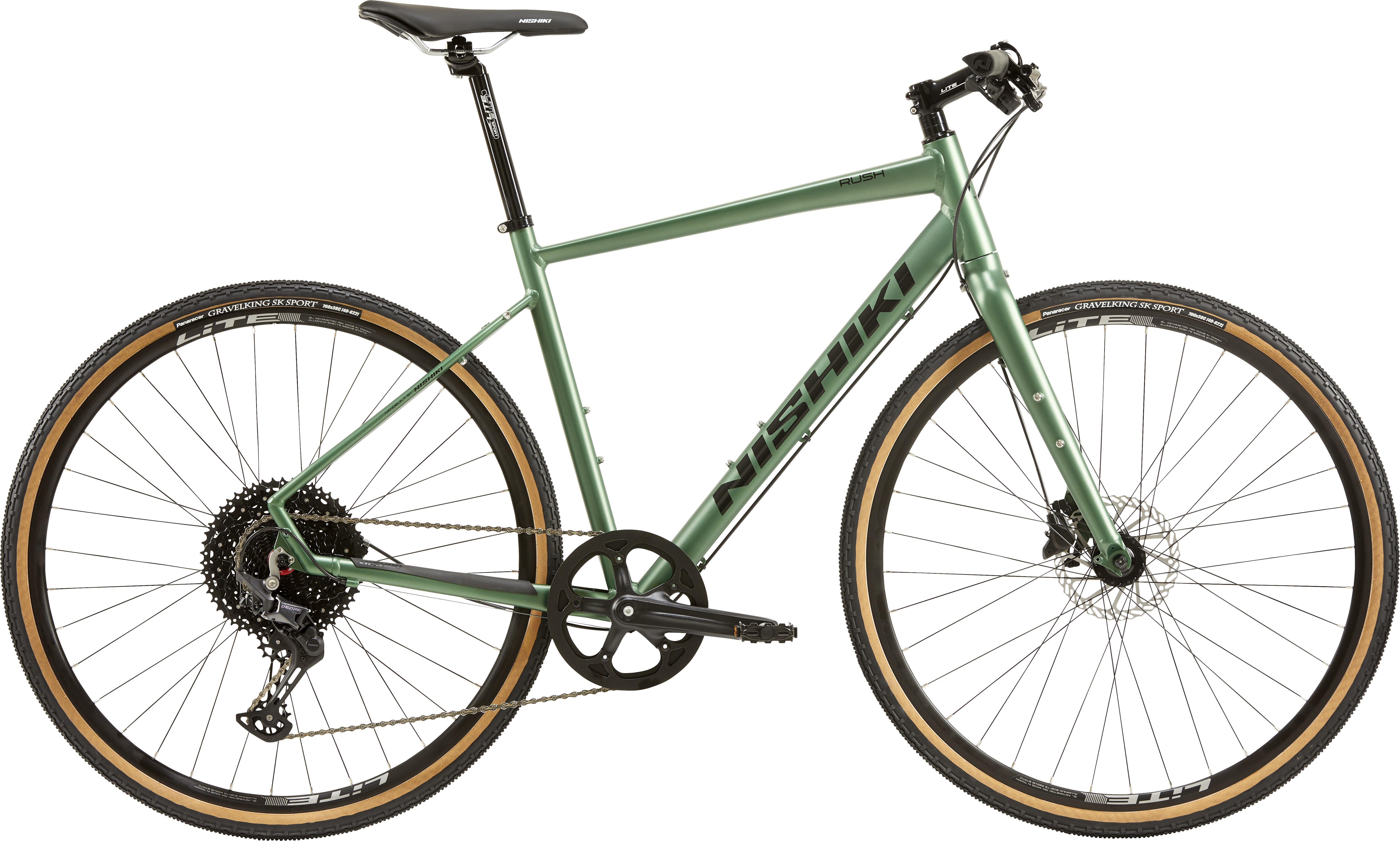 Nishiki Rush Herr 12vxl 22in Kaktusgrön