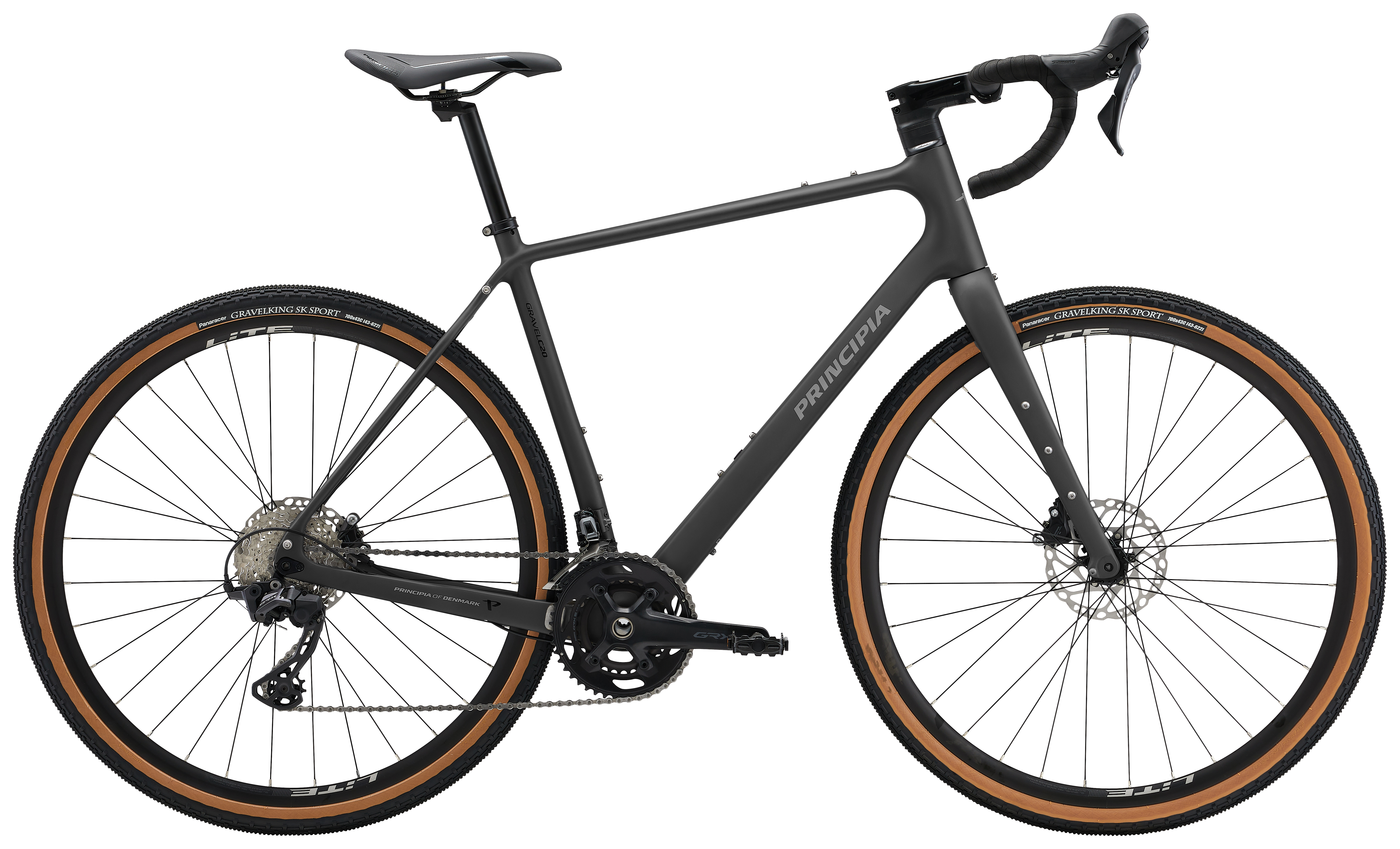 Principia Gravel C20 L/54cm 24v Shimano GRX 810 Matt svart