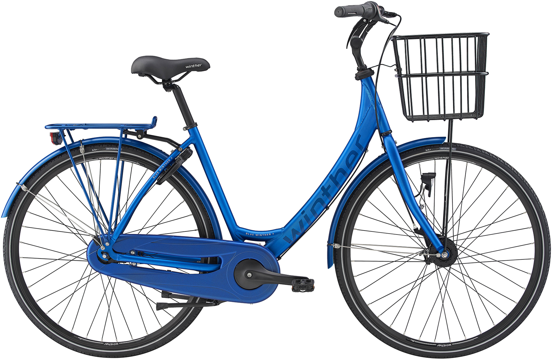 Blue Winther 4 Dam 7vxl fot/rullbroms 54cm Matt blå