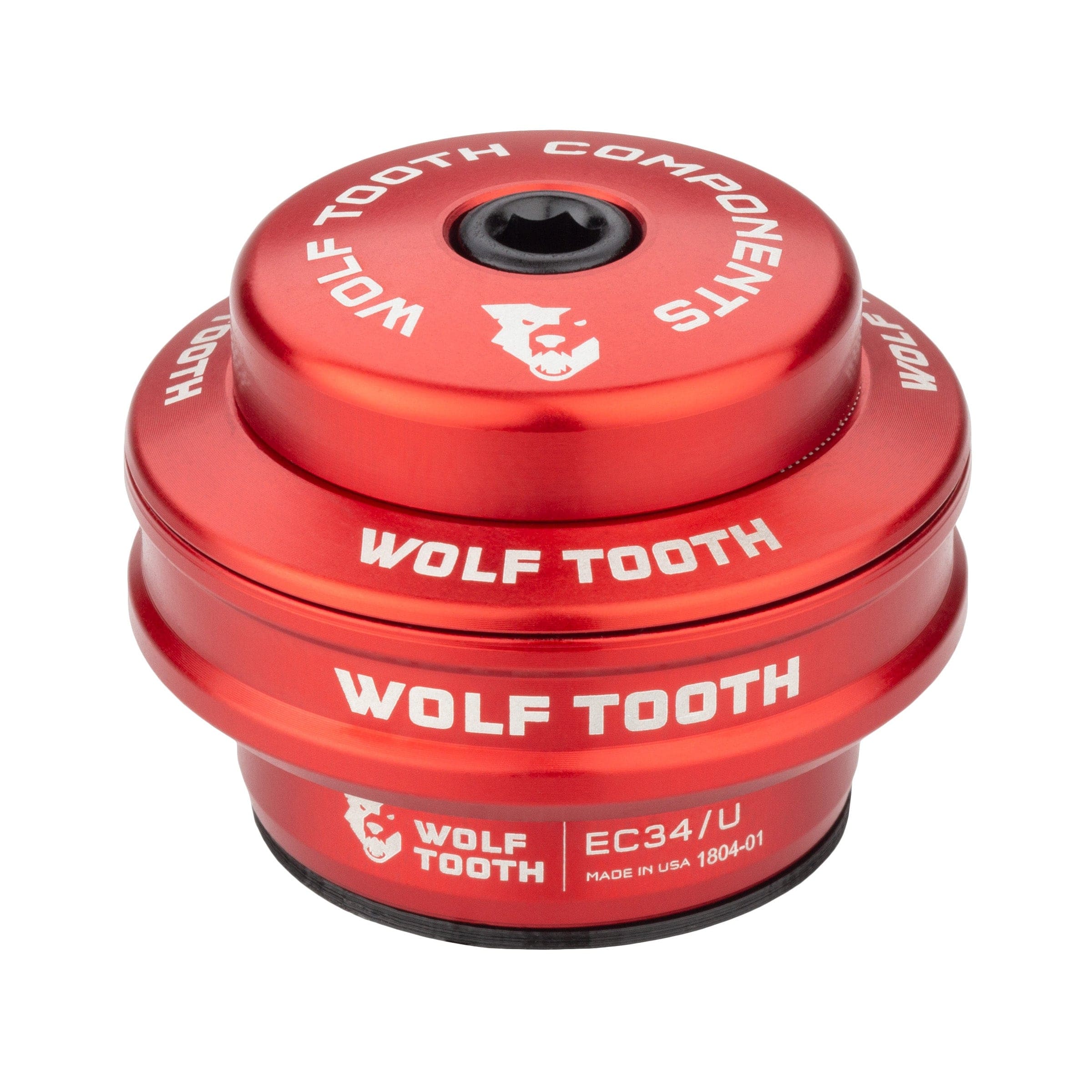 EC34/28.6 UPPER HEADSET 16MM STACK RED