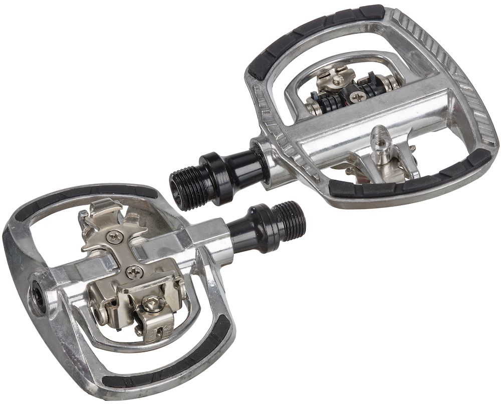 Kombinationspedaler för cykel med spd och vanlig pedal