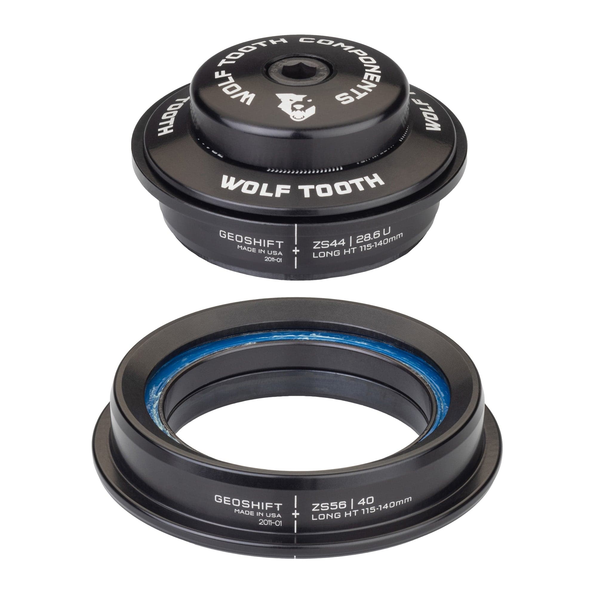 ZS44 UPPER ZS56 LOWER GEOSHIFT 1 DEGREE PERFORMANCE ANGLE HEADSET LONG