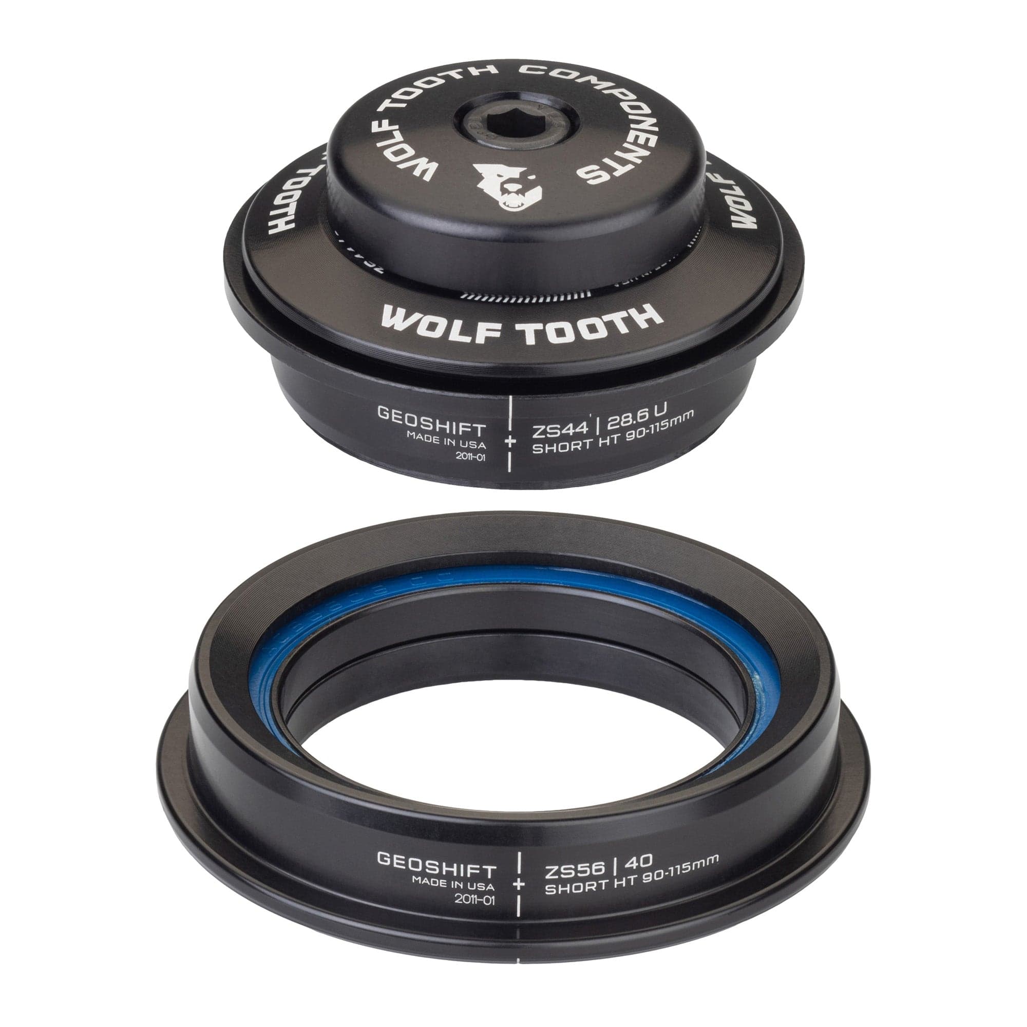ZS44 UPPER ZS56 LOWER GEOSHIFT 1 DEGREE PERFORMANCE ANGLE HEADSET SHORT